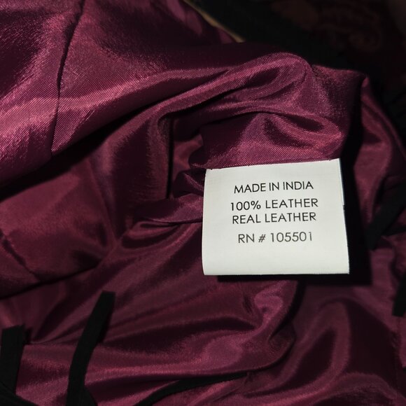 Double D Ranch Brown Suede Embroidered  Leather Fringe Jacket Woman's Size XL - Picture 9 of 9